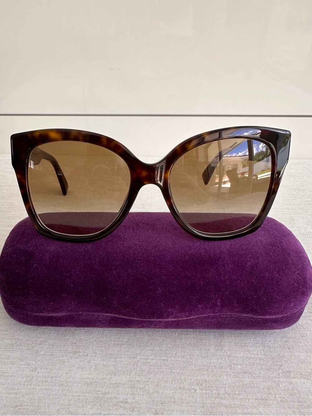 Gucci Havana GG0459S Gradient 002 Oversized Tortoise Sunglasses -54 19 145 Brown